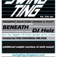 Facebook event Manchester SOUL. RAP. REGGAE. RUFF HOUSE. GARAGE. GRIME. JUNGLE First dance of 2012 for SWING TING – one of Groovement’s most popular guests EVER is guesting, the return...